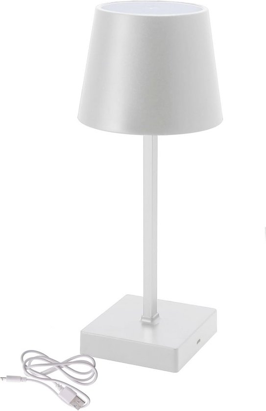 Dimbare LED Tafellamp op Batterijen met Touch Sensor - Zwart - Sfeervolle Nachtlamp voor Bureau of Bedside — afbeelding 2