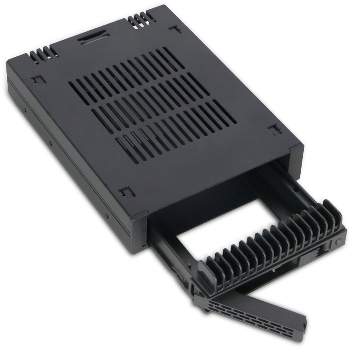 IcyDock 1x2.5 SATA/SAS in 1x3.5 bay mobile rack screwless