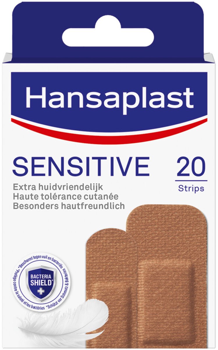 Hansaplast - Sensitive Pleister Medium - 2 x 20 stuks - Voordeelverpakking