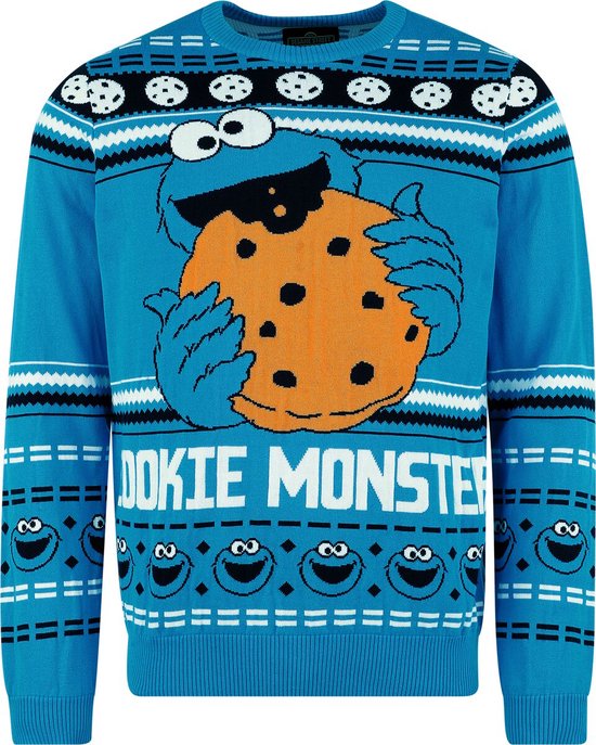 Cookie Monster kopen als foute kersttrui tijdens de feestdagen