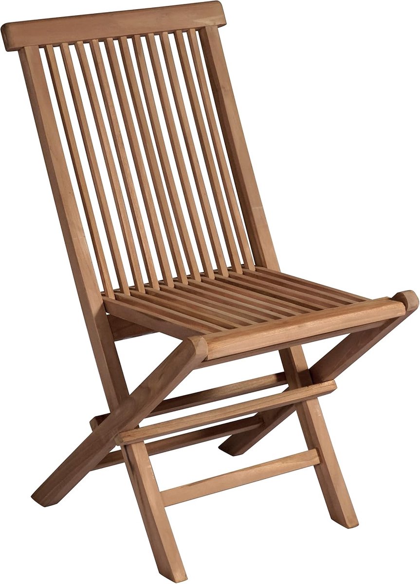 Opvouwbare Teakhouten Eettafelset voor 4 Personen met Kussens, 120x70x75 cm, Weerbestendige Buiten- en Terras Eettafel met Stoelen – Novihome