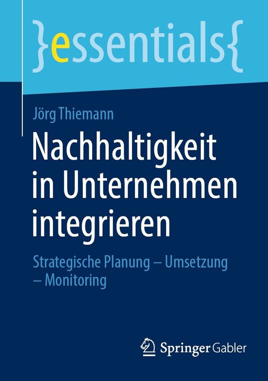 Business and Economics (German Language) - Nachhaltigkeit in ... - cover