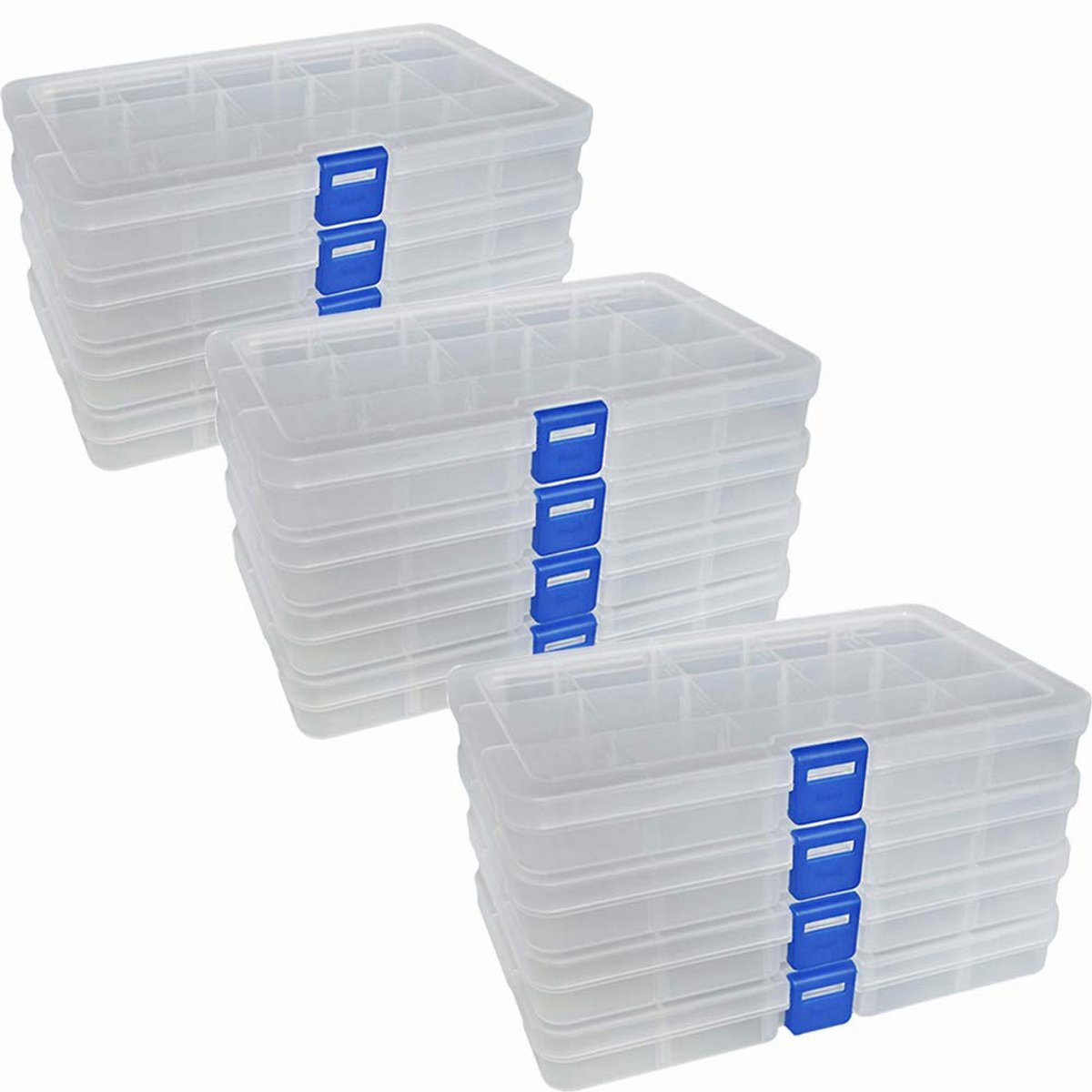 Unyqoos® en veelzijdige opbergdoos met verstelbare vakjes voor diverse items