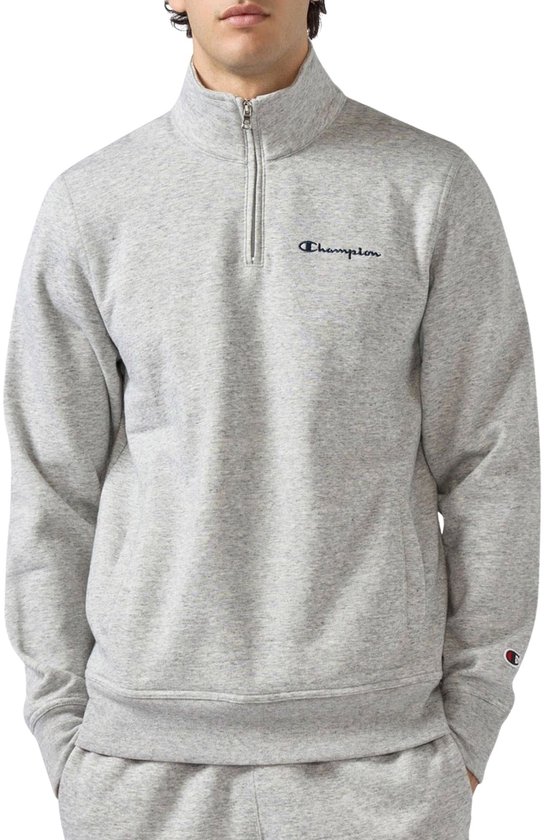Champion Icons Small Logo Half-Zip Sweater Heren - Maat L