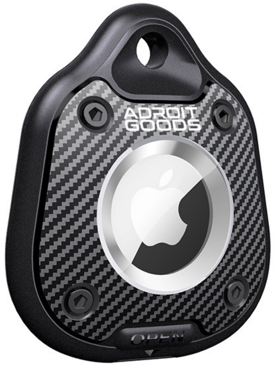 AdroitGoods Waterdichte Tracker Houder – IP67 Beschermcase – Druppelvorm – Geschikt voor Apple AirTag – Sleutelhanger Behuizing