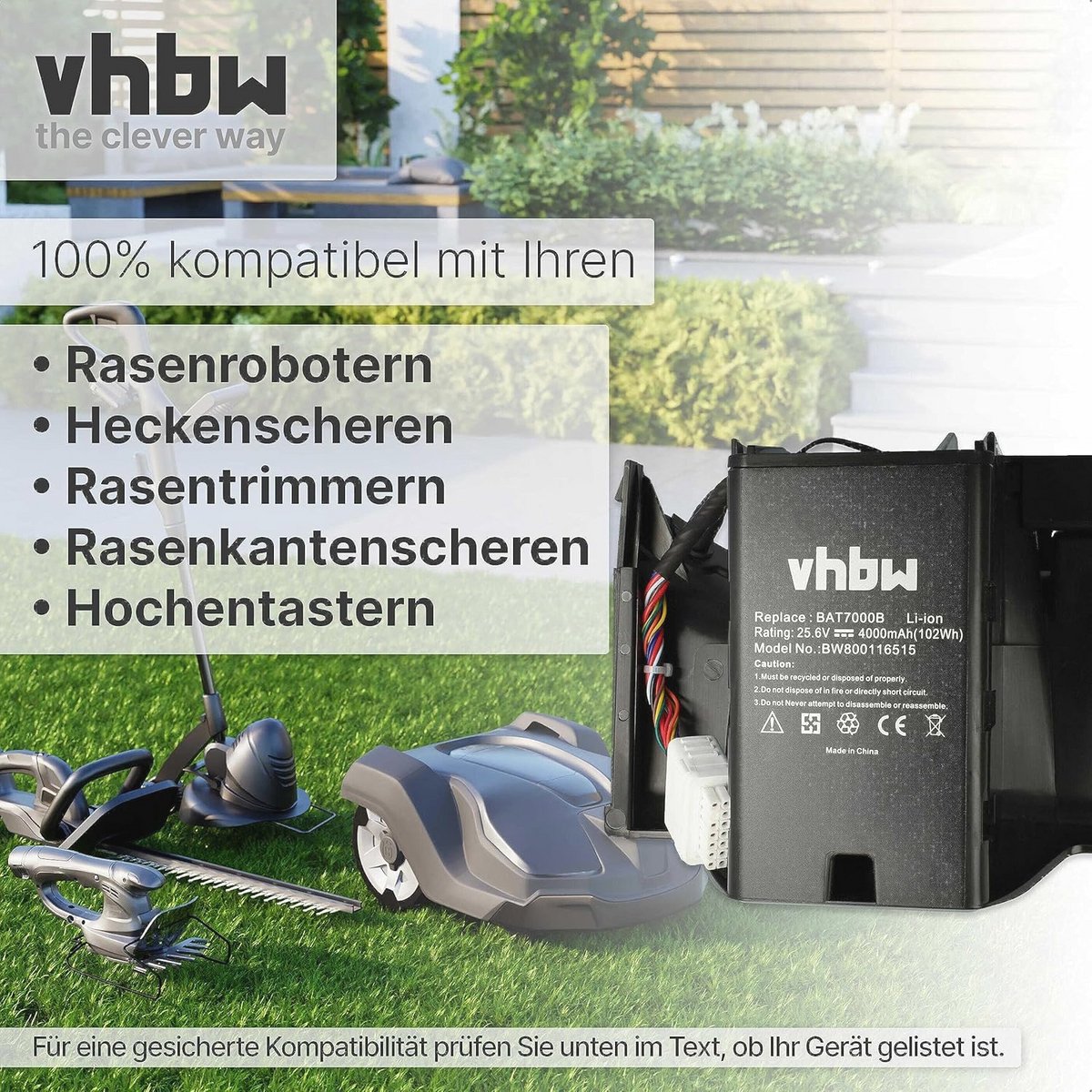 Compatibele accu voor Robomow Premium robotmaaiers - afbeelding 2