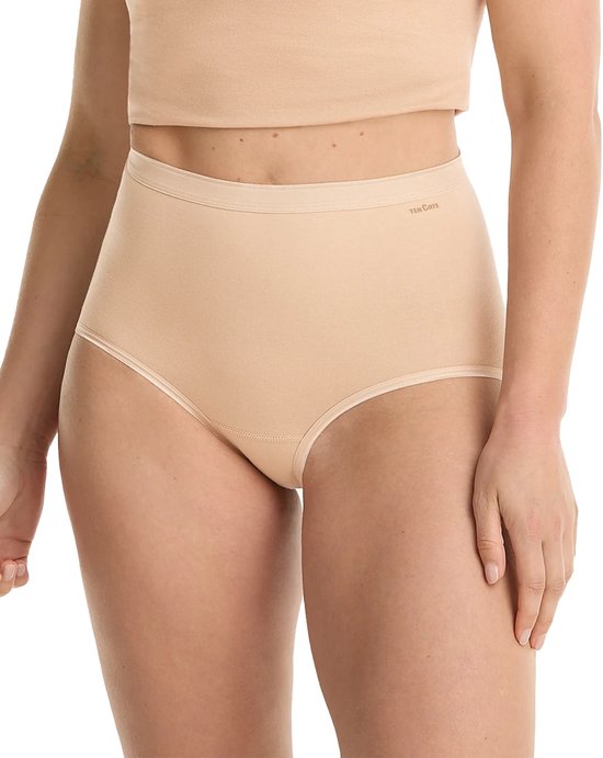 Ten Cate Basics organic cotton stretch high waist wit 4 pack voor Dames | Maat L
