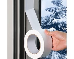 50 mm*20 m zelfklevende thermische isolatiestrip voor deuren en ramen, winterse afdichtingstape voor deuren en ramen, die zorgt voor warmte-isolatie, geluidsreductie, stofpreventie en bescherming tegen kou.