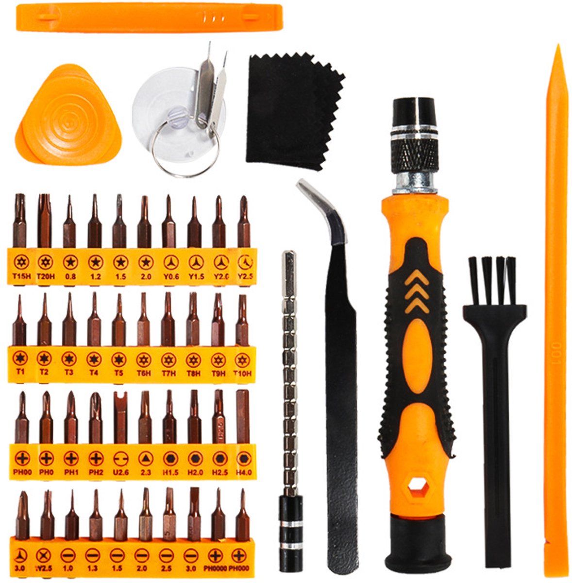 Precisie Schroevendraaierset 50-delig – Torx Reparatieset met 40 Bits – Voor Laptop, iPhone, Switch, Elektronica en Fijnmechanica - ANMI