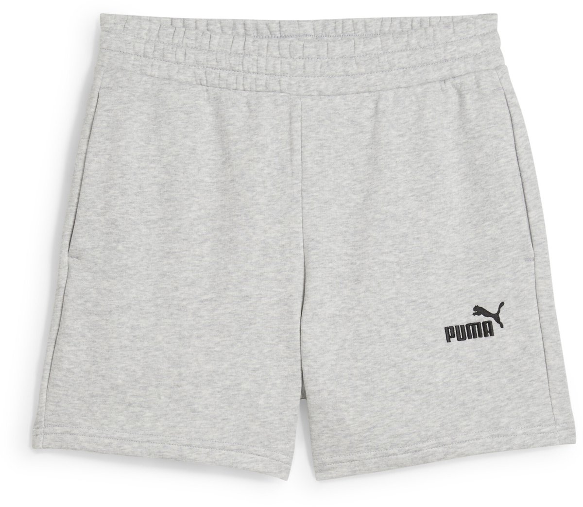 PUMA ESS Small No. 1 Logo 5” High-Waist Shorts TR Dames Broek light heather Grijs