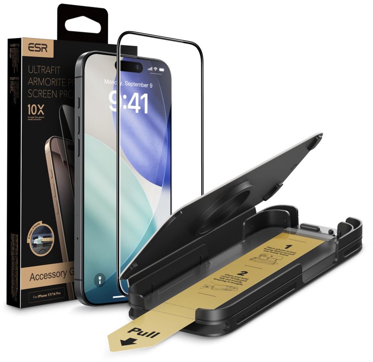 Esr Ultrafit Armorite Pro Gehard Glas Voor Iphone 17 Pro Met Bescherming