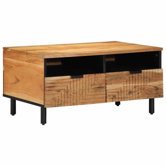 CARO-Möbel Salsa Salsa salontafel bijzettafel in Mexico-stijl, massief grenen, gebeitst/gewaxt met 1 lade