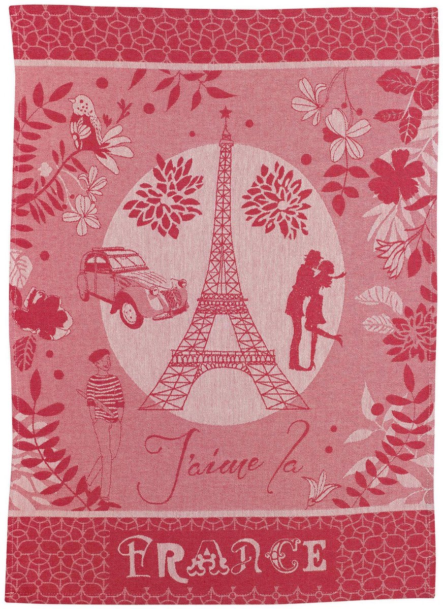 Theedoek Winkler Jacquard Tour Eiffel