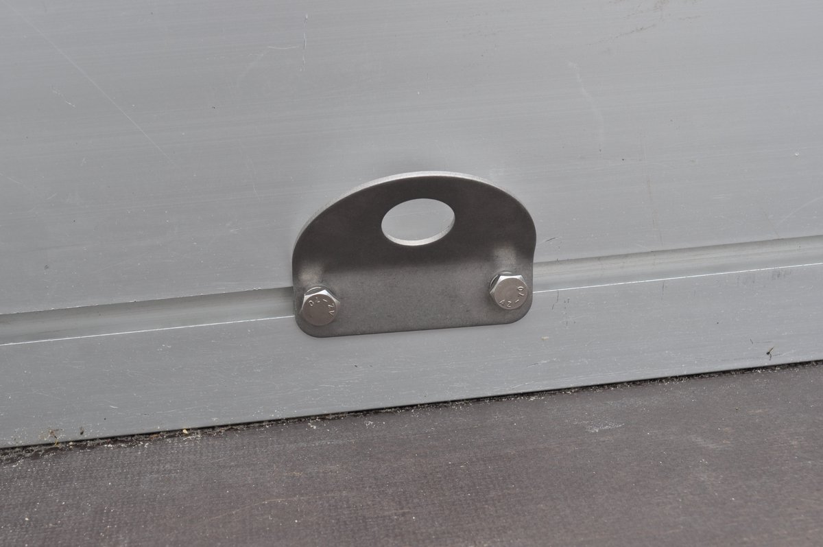 Sjoroog 90x74 mm - inclusief tegenstuk 90x18x6 mm - geschikt voor Anssems aanhanger - set van 4 stuks – foto 3