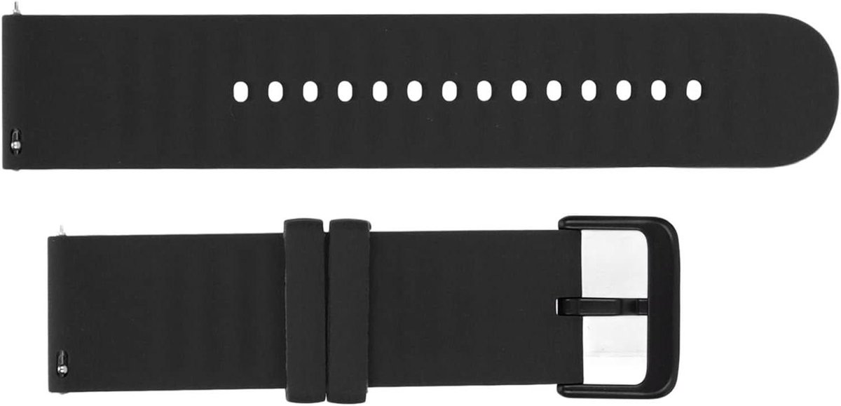 Jhubers Goods - Vervangbare Horlogeband - Smartwatch Accessoire - Siliconen Armband - Quick Release Band - Vervangende Polsband - Compatibel met GTR 3 PRO - 20 mm Bandbreedte - Zwart