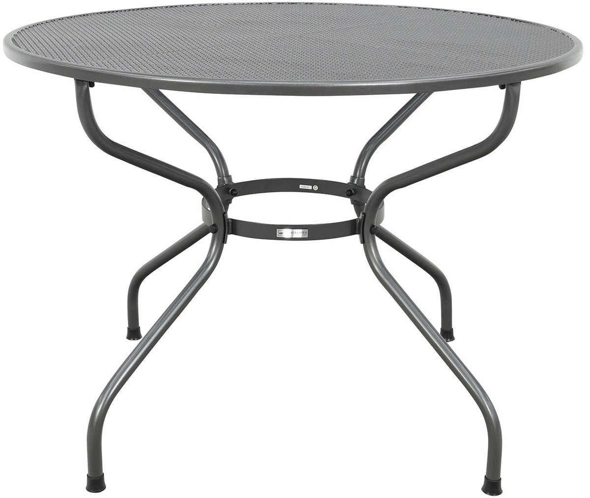 Royal Garden strekmetaal tuintafel rond - Ø105 cm. - Antraciet