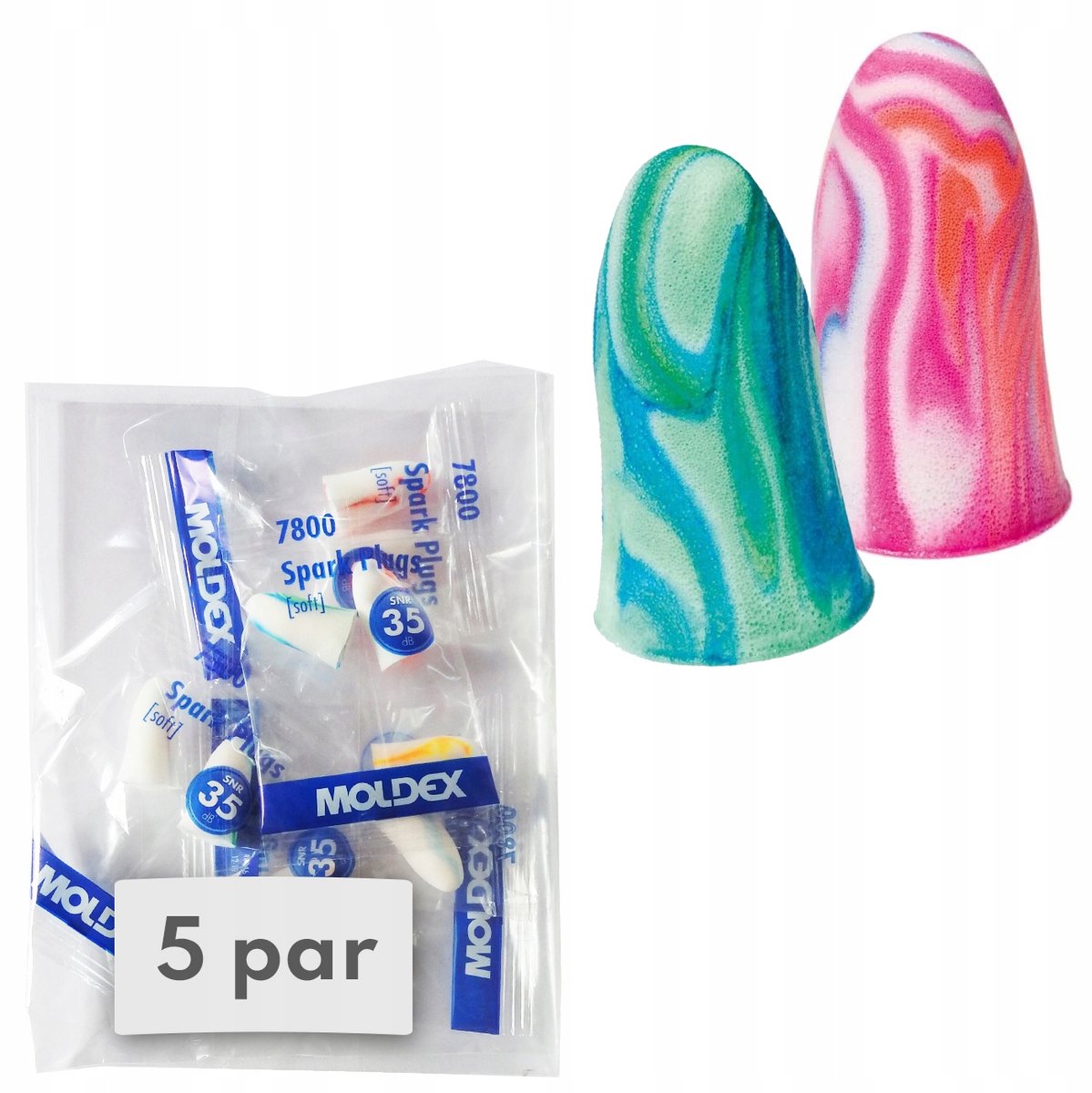 Moldex 7800 Oordopjes Slaap - 5 Paar - Comfort & Geluidsisolatie