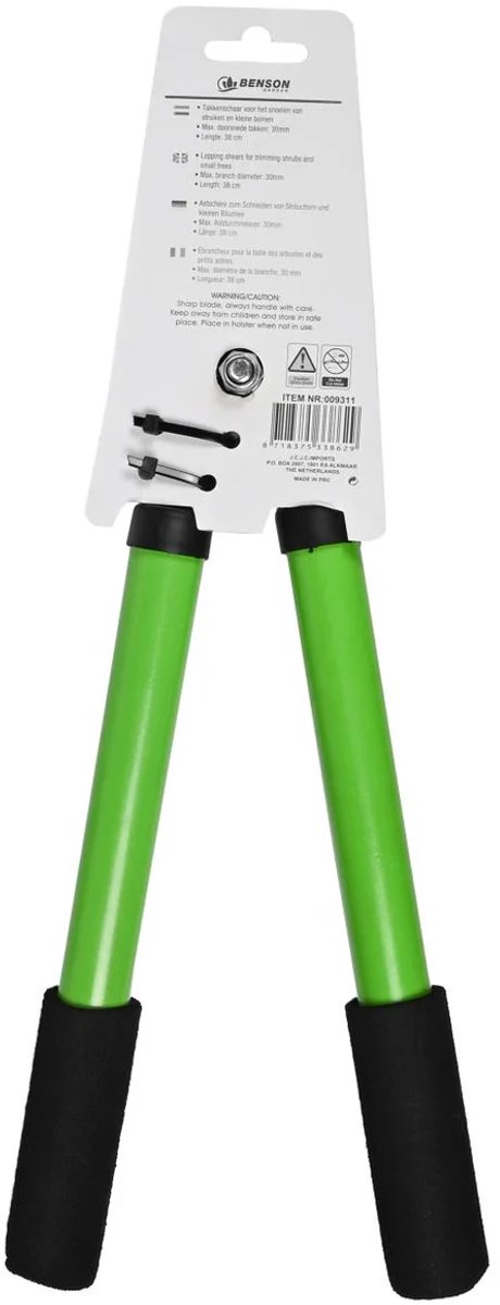 takkenschaar - snoeischaar - heggenschaar 38 cm - messen met teflon coating van Kinzo — afbeelding 5