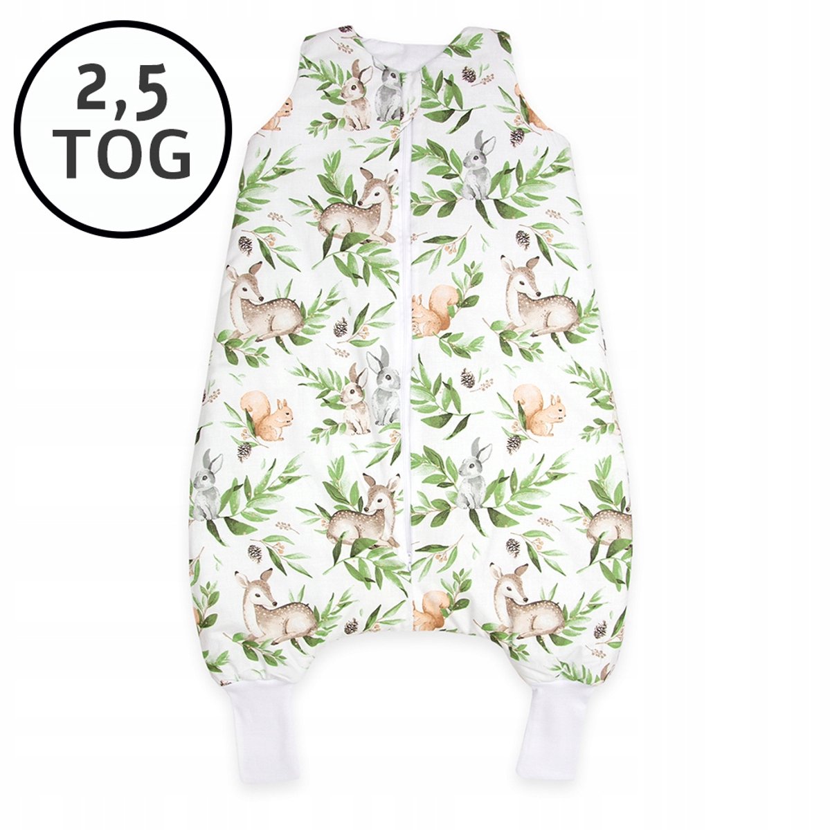Slaapzak met pijpen 74-86 cm, voor alle seizoenen, met leuke print