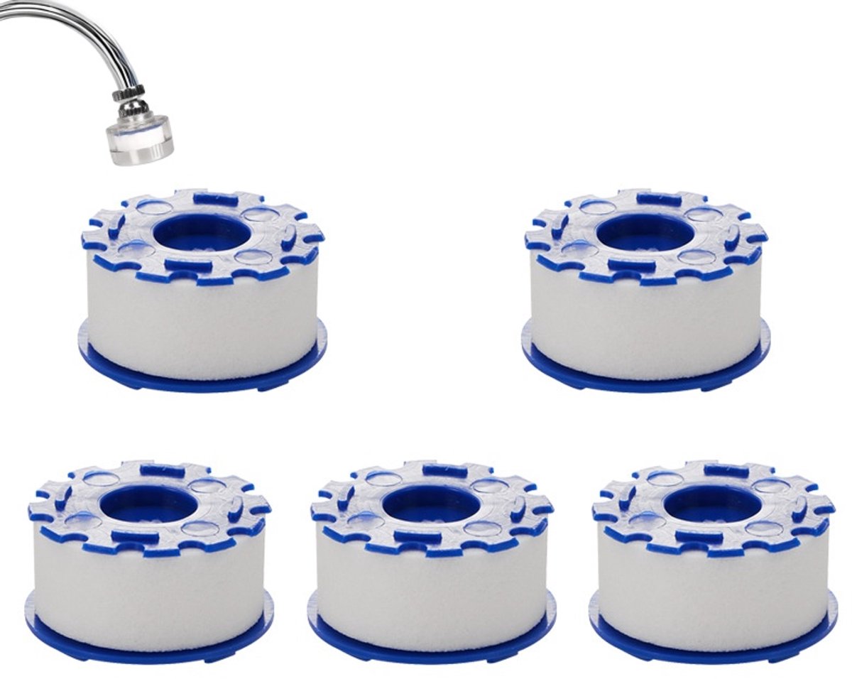5 stuks - Filterpatroon - Gootsteenfilter - Universeel gootsteenkraanfilter - Vervangend g