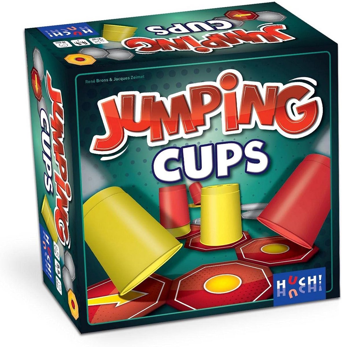 Jumping Cups: Tactisch 2-persoons spel voor jong en oud