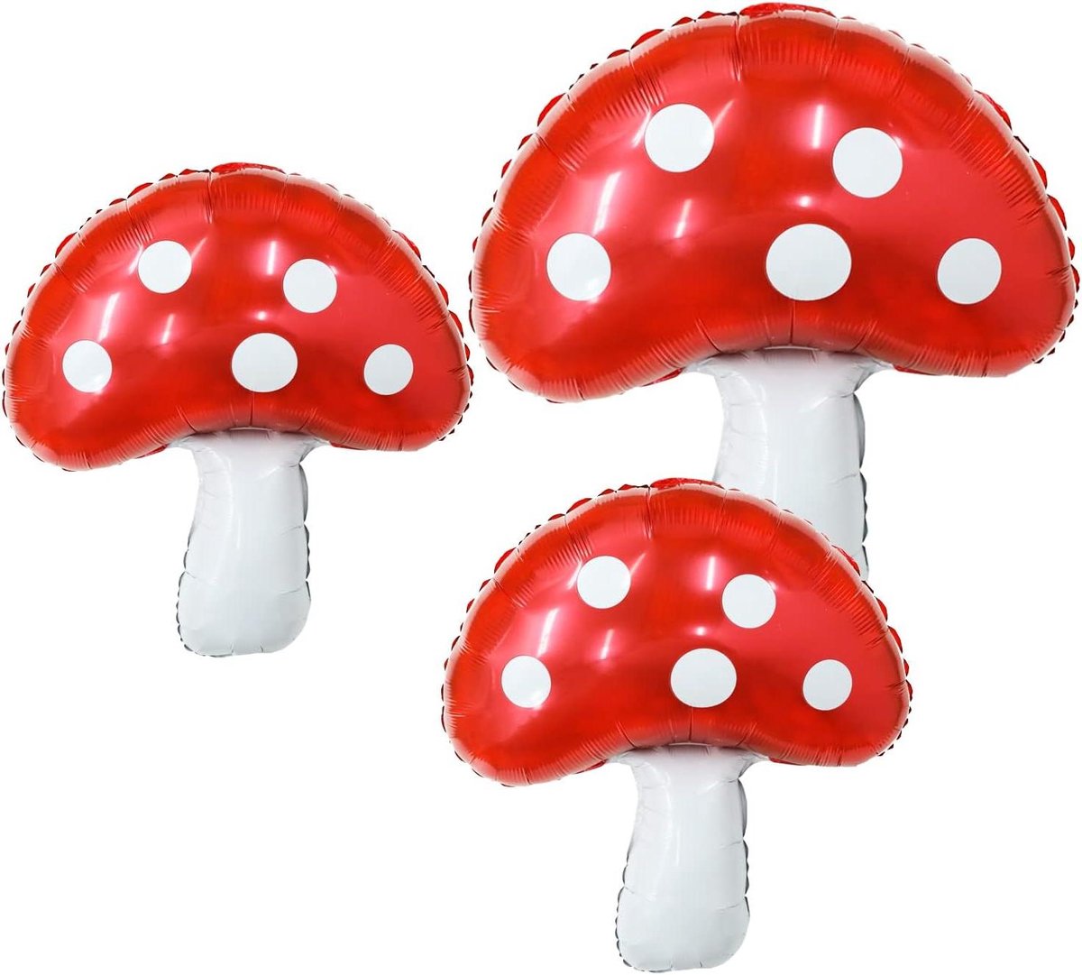 Ronte - 3-pack Paddestoel Folie Ballon Verjaardagsfeest Prinses Bos Thema Baby Shower Decoratie