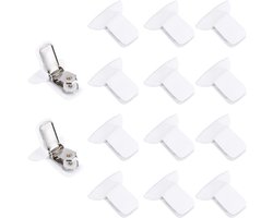 Omslag van Set van 14 binnenclips voor dekbedovertrekken - Snel en eenvoudig uw dekbedovertrek vastzetten - Stevige en duurzame, verdikte clips - Dekbedclips en gespen - Beddengoedaccessoires om te voorkomen dat uw dekbed afglijdt