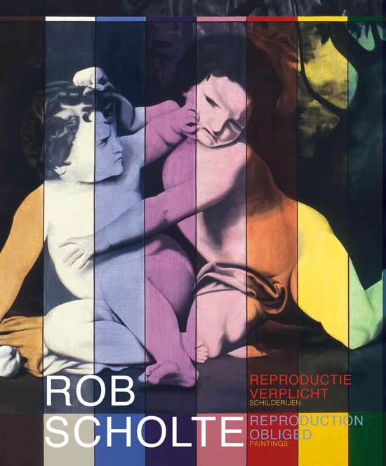 Rob Scholte - Reproductie Verplicht Schilderijen, een boek met schilderijen in regenboogkleuren.