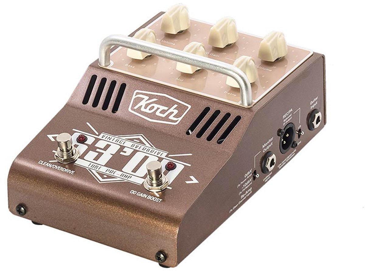 Koch 63'OD Preamp Pedaal – 2-Kanaals Buizenvoorversterker met Boost, FX Loop en DI