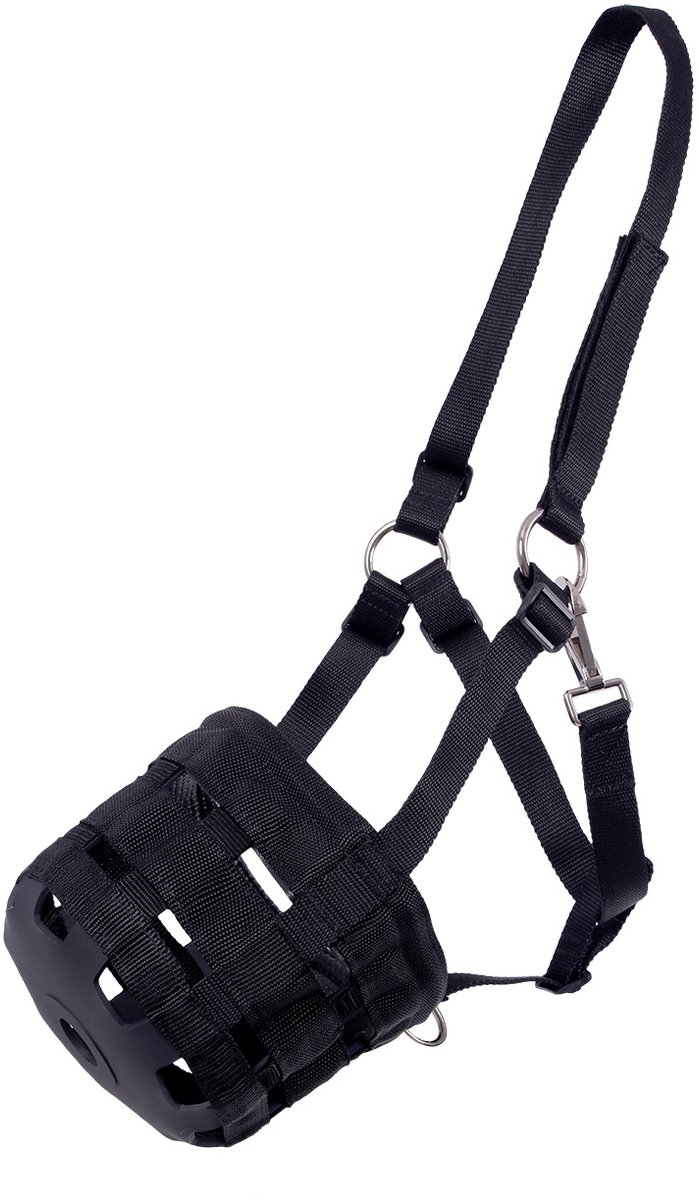 Qhp Graasmasker Black - Cob | Rood