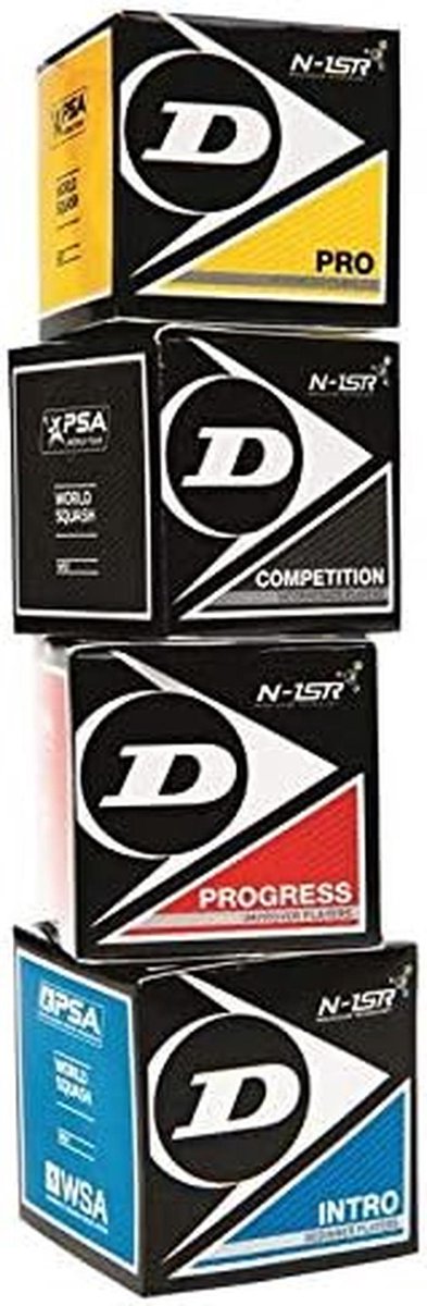 Dunlop Squash Ballen Set van 3 - Inclusief Variëteitenpakket