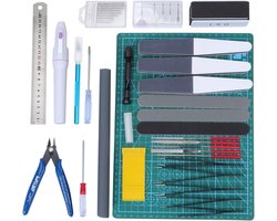 Gereedschap Kit voor Modelbouw en Reparatie - 33 Delig met Basis Tools - Hobby Craft Set - Voor Modelbouw en Reparaties - Ideaal voor Fixing en Bevestigen