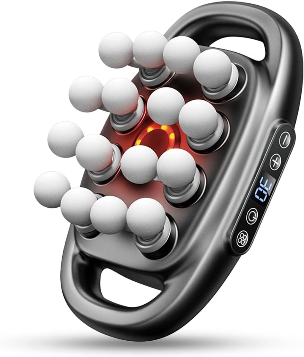 Diep Weefsel Massager - 16 Stuks Kop 3 Modellen 30 Intensiteit - Rug Schouder Been Voet Multifunctionele Massager - Thuis Fitness Kantoor Verzorgingsgereedschap
