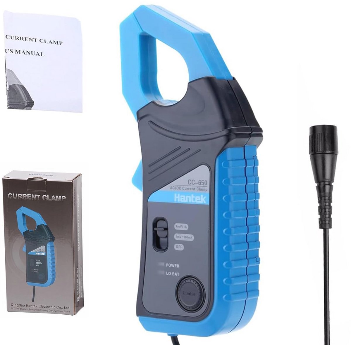 AC/DC Huidige Klem 650A voor Oscilloscoop en Multimeter - BNC Plug