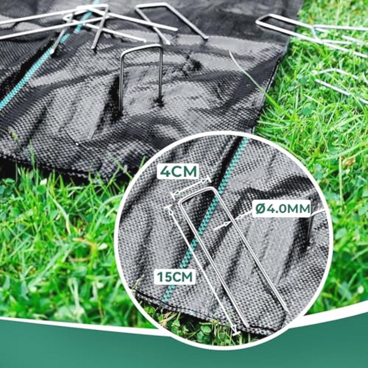 Mulchdoek 3 x 10 m voor Tuin en Bodembescherming