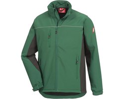 Winddicht Softshell Jas voor Werk - Waterproof en Slijtvast - Groen - 3XL