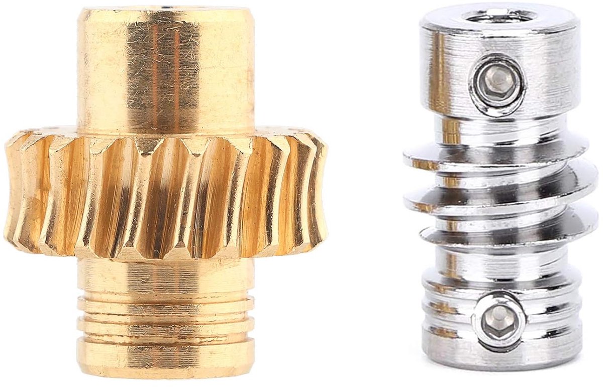 Snail wheel 20:1 slag wheel - easy installation - long life - high torque - bronze - metal shaft - industrial robot onderdelen - vervanging voor 4:1