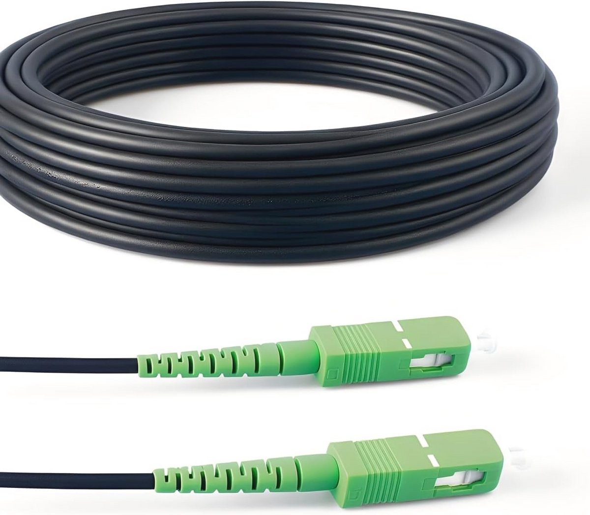 Fiber Stalen Kabel SC/APC naar SC/APC Singlemode Simplex - 7M voor Binnen en Buiten