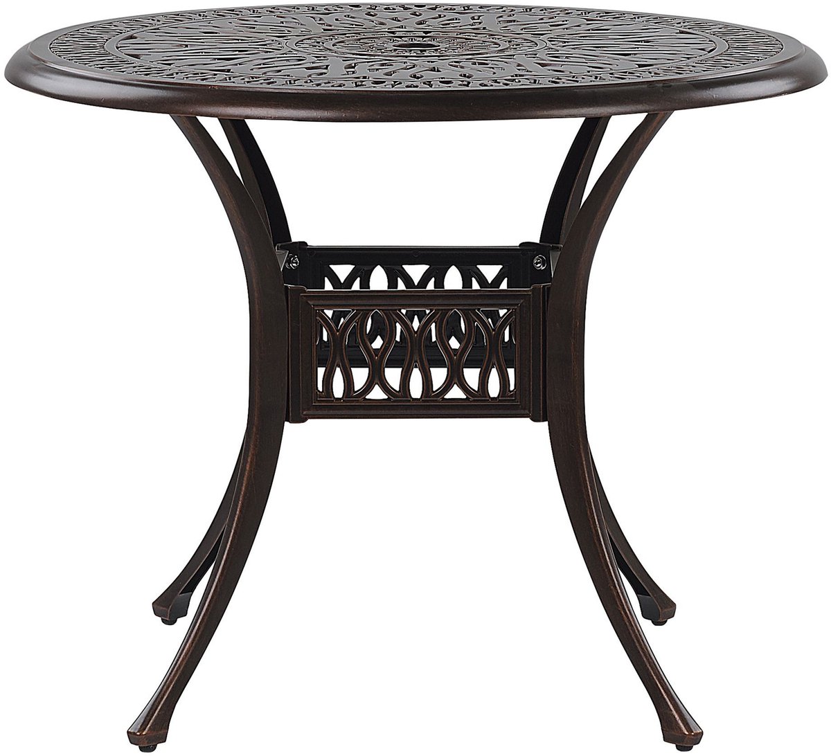 Beliani ANCONA - Tuintafel - bruin - Aluminium
