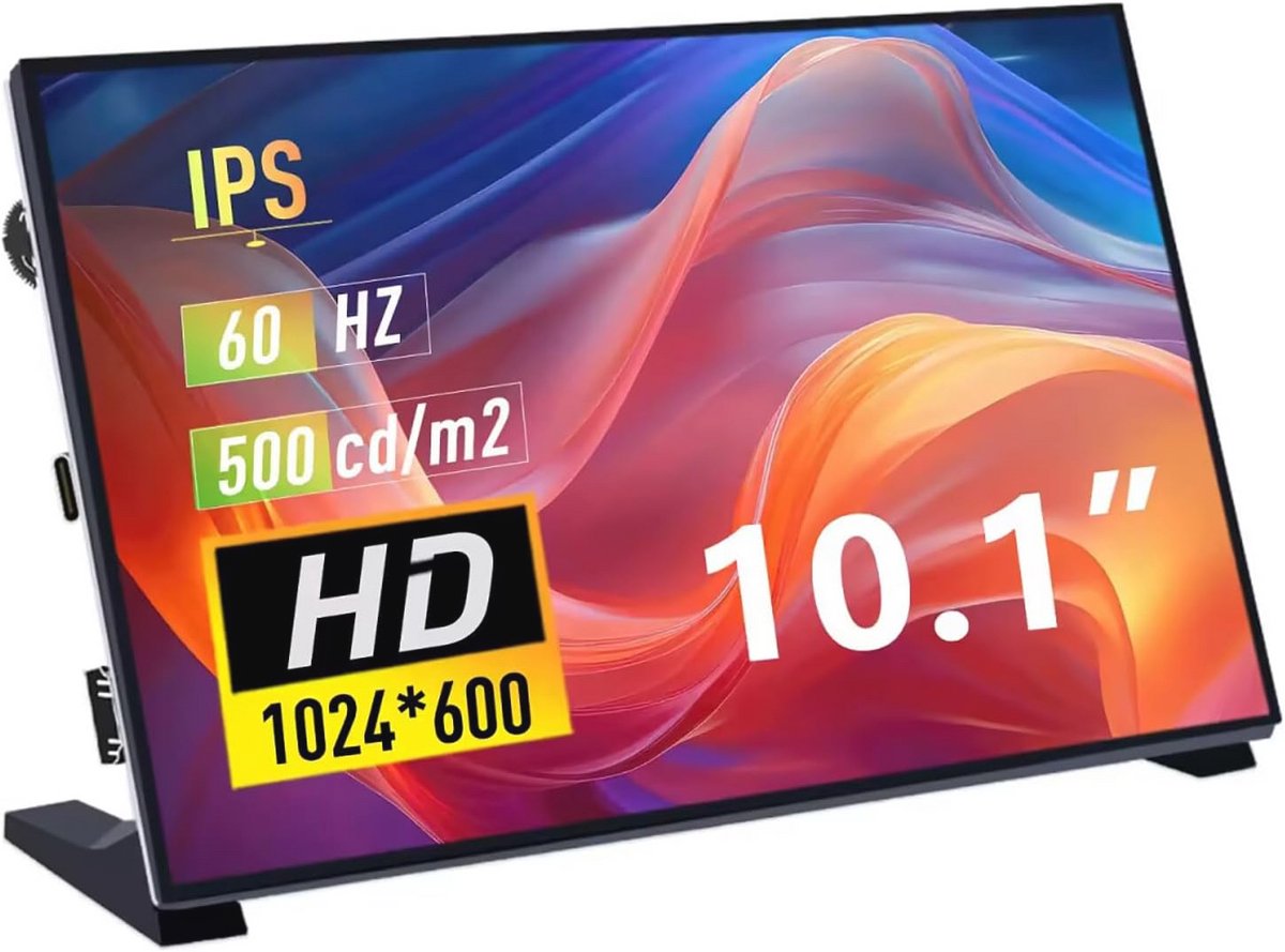 10,1 inch capacitieve touchscreen monitor voor Raspberry Pi en pc's