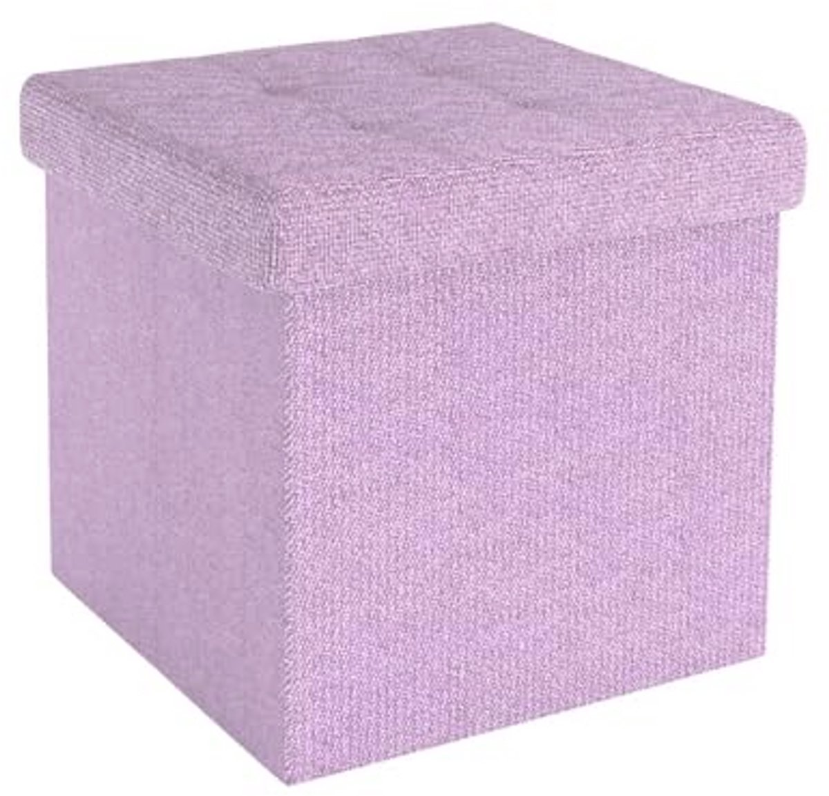 Vouwbaar Stoeltje met Opbergruimte - 30x30x30cm in Roze - Multifunctionele Zithulp