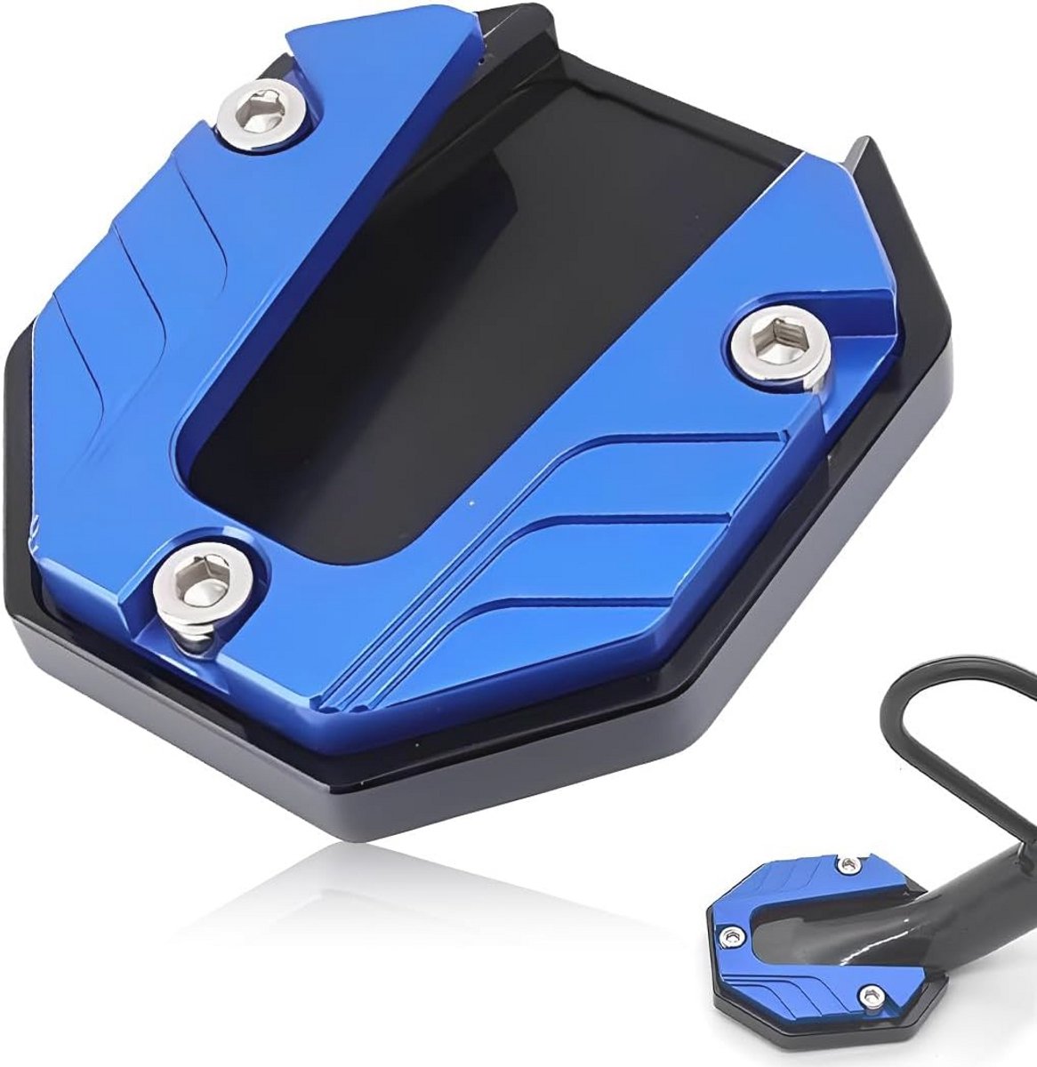 Motorcycle Side Stand Extension for Enhanced Stability