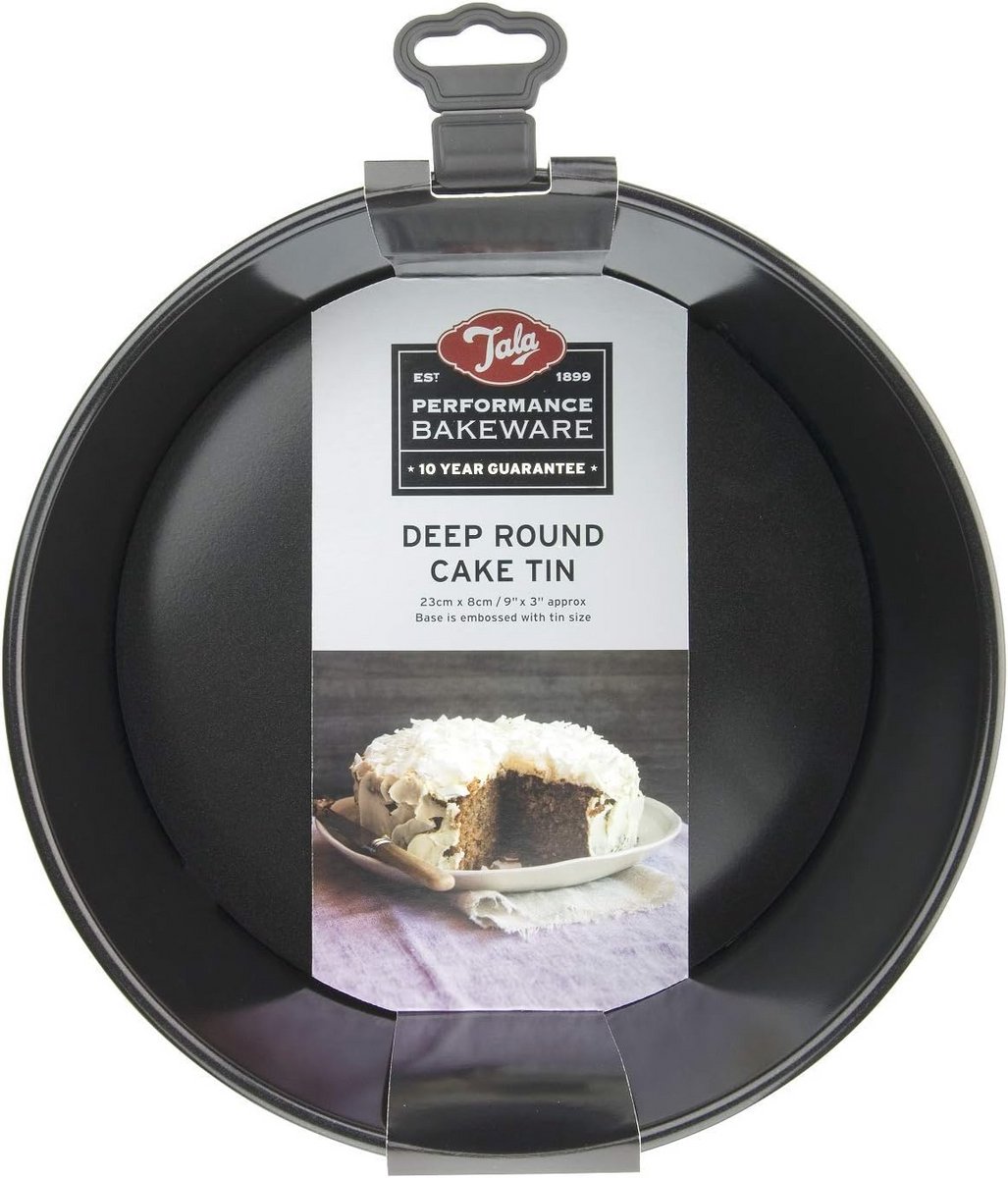Diepe Ronde Bakvorm met Uitneembare Bodem - Professionele Kwaliteit, 23 cm