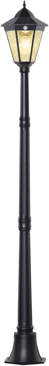 Solar Tuinlamp met 19 LED en Warm Wit Licht - Vintage Buitenverlichting, Waterdicht met Automatische Aan/Uit Schakelaar