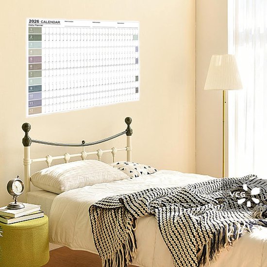 Wandkalender 2025-2026 - Familiekalender 31 x 22 cm voor efficiënte Wandkalender 2025-2026 - Familiekalender 31 x 22 cm voor efficiënte