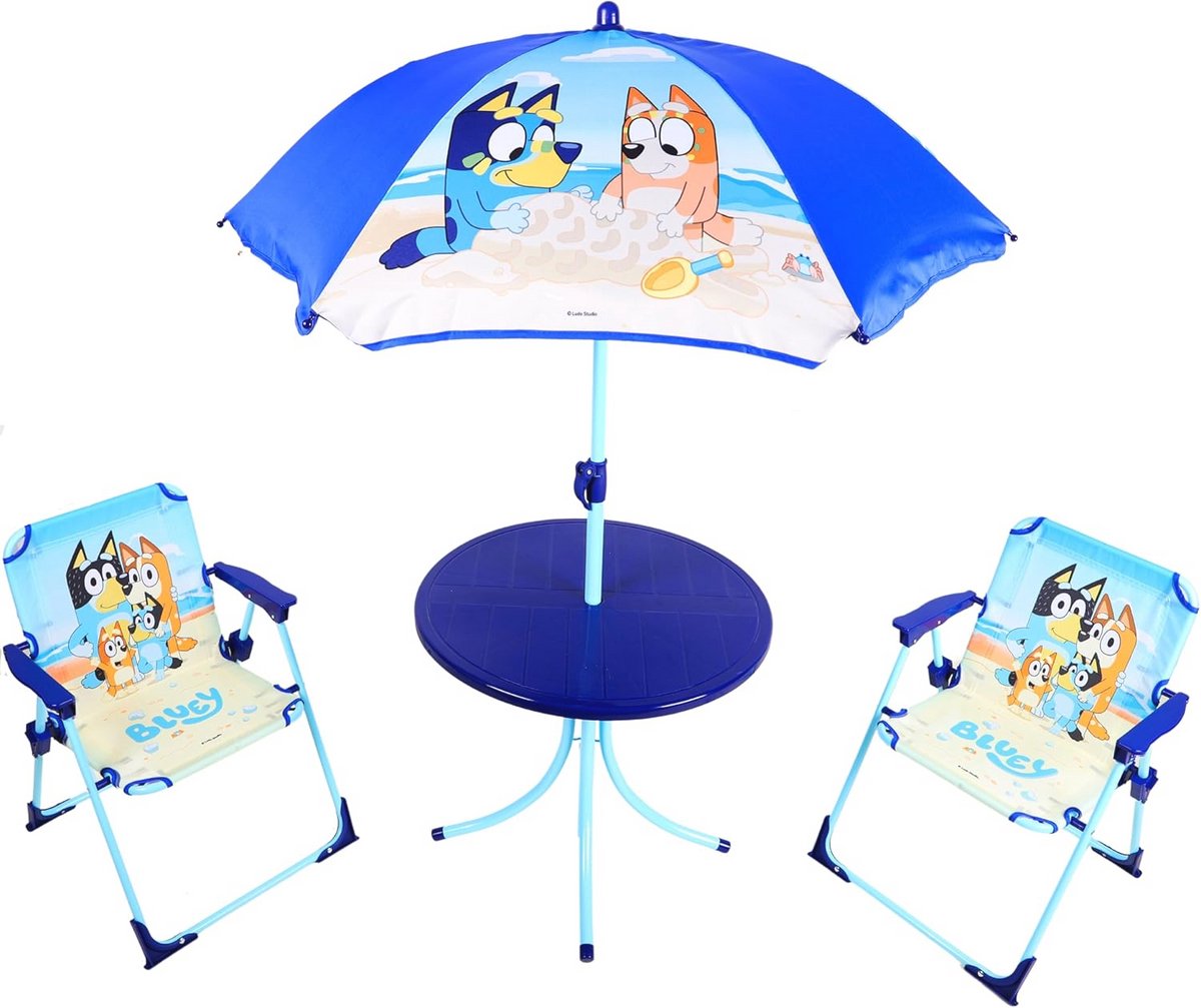 Kindertafel met Stoelen en Parasol - Buiten- en Binnenmeubilair voor Kinderen