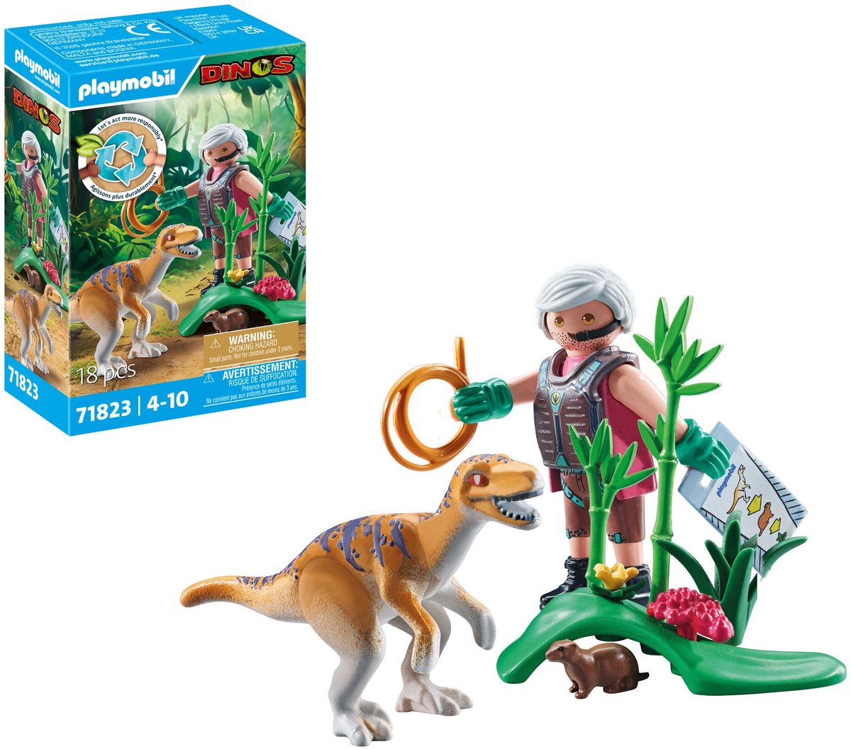PLAYMOBIL Dinos Velociraptor 71823 — afbeelding 7