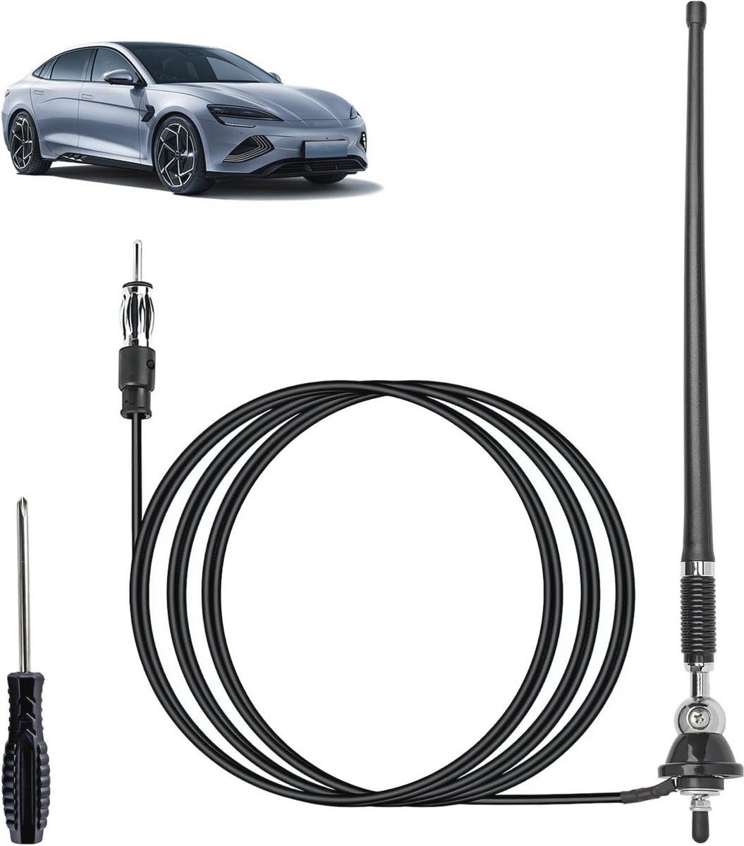 Flexibele rubberen eendenantenne voor AM/FM-radio - 16 inch, waterdicht, perfect voor boten en voertuigen