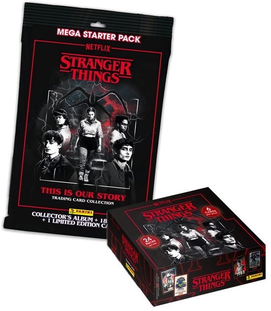 Cartes à collectionner Panini Stranger Things Starter Pack 1 classeur avec 3 pochettes et 1 carte édition limitée