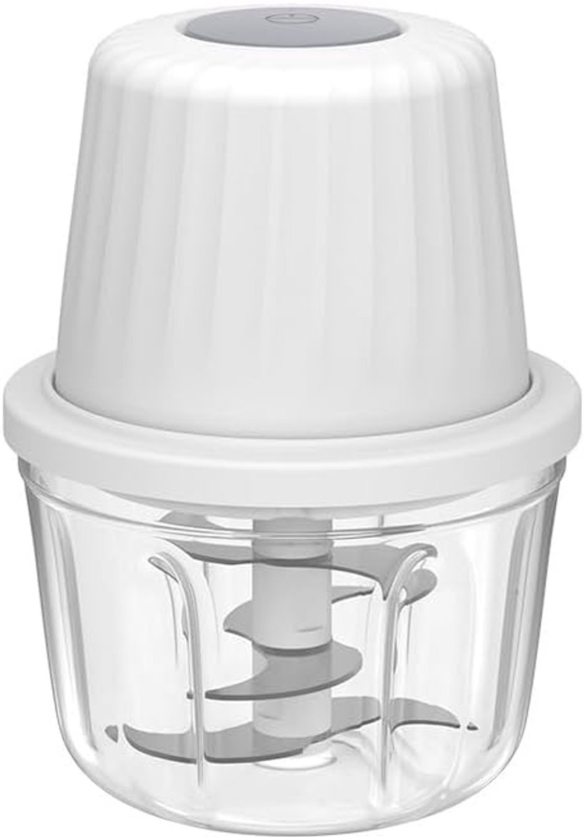 Elektrische knoflooksnijder van 450 ml, mini draagbare groentesnijder, knoflookmolen, uiensnijder, groenteblender, draadloze keukenmachine voor gember, chilipepers, fruit, vlees, enz.